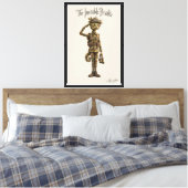 Gecamoufleerde Kameleon Soldaat Canvas Afdruk (Insitu (Slaapkamer))