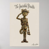 Gecamoufleerde Kameleon Soldaat Poster (Voorkant)