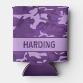 Gecamoufleerde Monogram Purple Blikkoeler Blikjeskoeler (Voorkant)