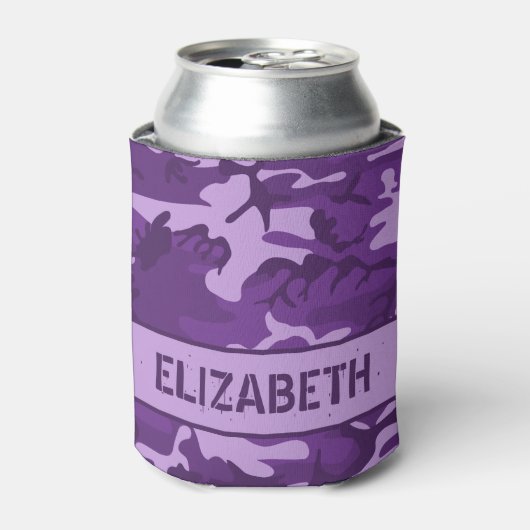 Gecamoufleerde Monogram Purple Kan Koeler (Blikje Voorkant)