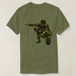 gecamoufleerde soldaat t-shirt