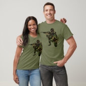 gecamoufleerde soldaat t-shirt (Unisex)