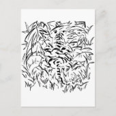 gecamoufleerde tijger briefkaart (Voorkant)