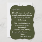  gecamoufleerde uitnodiging om zombi te bestrijden (Achterkant)