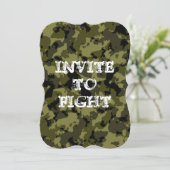  gecamoufleerde uitnodiging om zombi te bestrijden (Staand voorkant)