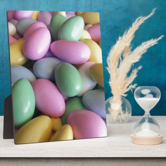 Gecandeerde amandelen fotoplaat (Zijkant)