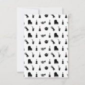 Gecasseerde muziekinstrumenten CUSTOM BG COLOR Bedankkaart (Achterkant)