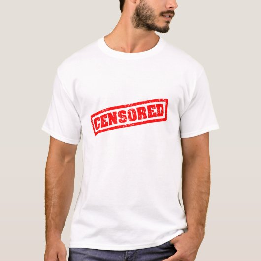 GECENSOREERD T-SHIRT (Voorkant)