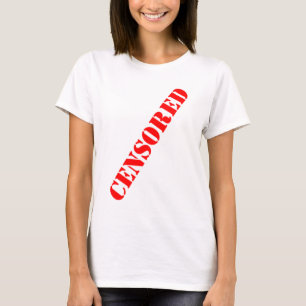 gecensureerd meisje t-shirt