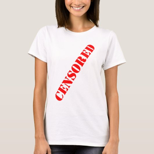 gecensureerd meisje t-shirt (Voorkant)