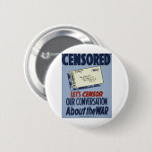 gecensureerd ronde button 5,7 cm (Voorkant /achterkant)