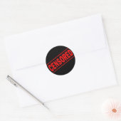 gecensureerd ronde sticker (Envelop)