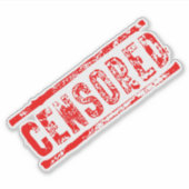 gecensureerd sticker (Voorkant)