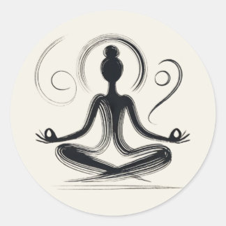 Gecentreerd Ronde Sticker