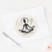 Gecentreerd Ronde Sticker (Envelop)
