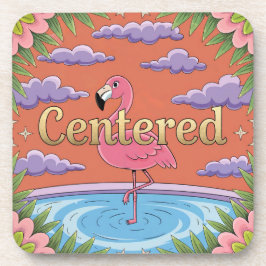 Gecentreerd Schattige Comic Affirmation Onderzette Bier Onderzetter