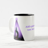 Gecentreerd Tweekleurige Koffiemok (Voorkant links)