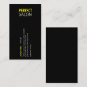 Gecentreerd type (geel) visitekaartje (Voorkant / Achterkant)