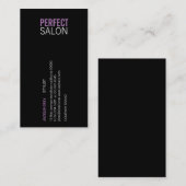 Gecentreerd type (paars) visitekaartje (Voorkant / Achterkant)