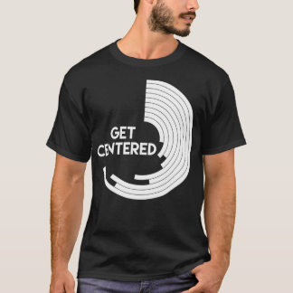 Gecentreerd wielrennen voor wielrennen t-shirt