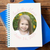 Gecentreerde cirkel en script notitieboek