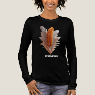 Gecentreerde sierlijke gevederde balans stille eve Tri-Blend shirt