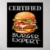 Gecertificeerd 2025 Expert Funny Foodie Girl Gezeg Poster (Voorkant)