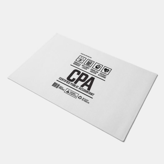 gecertificeerd accountant-CPA Deurmat (Schuin)