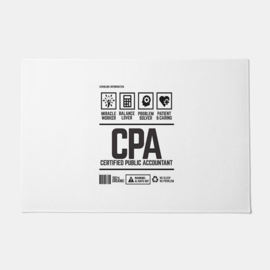 gecertificeerd accountant-CPA Deurmat (Voorkant)