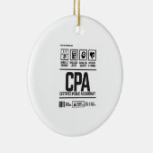 gecertificeerd accountant-CPA Keramisch Ornament (Rechts)