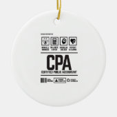 gecertificeerd accountant-CPA Keramisch Ornament (Voorkant)