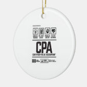 gecertificeerd accountant-CPA Keramisch Ornament (Links)