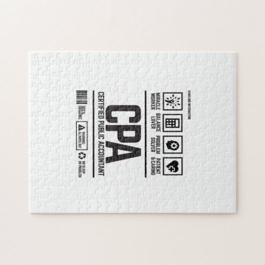 gecertificeerd accountant-CPA Legpuzzel (Horizontaal)