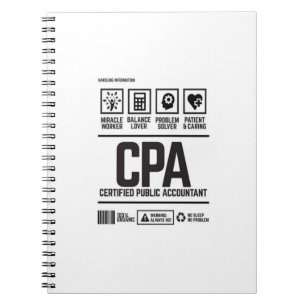 gecertificeerd accountant-CPA Notitieboek
