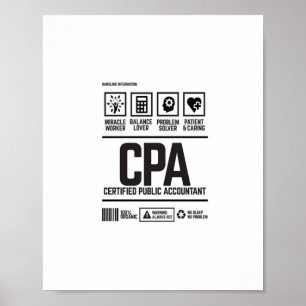 gecertificeerd accountant-CPA Poster