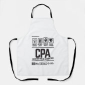 gecertificeerd accountant-CPA Schort (Voorkant)