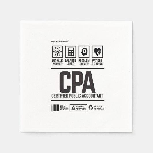 gecertificeerd accountant-CPA Servet (Voorkant)