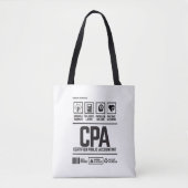 gecertificeerd accountant-CPA Tote Bag (Voorkant)