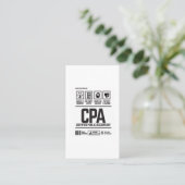 gecertificeerd accountant-CPA Visitekaartje (Staand voorkant)