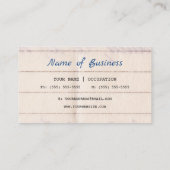 Gecertificeerd accountant retro grootboek visitekaartje (Achterkant)