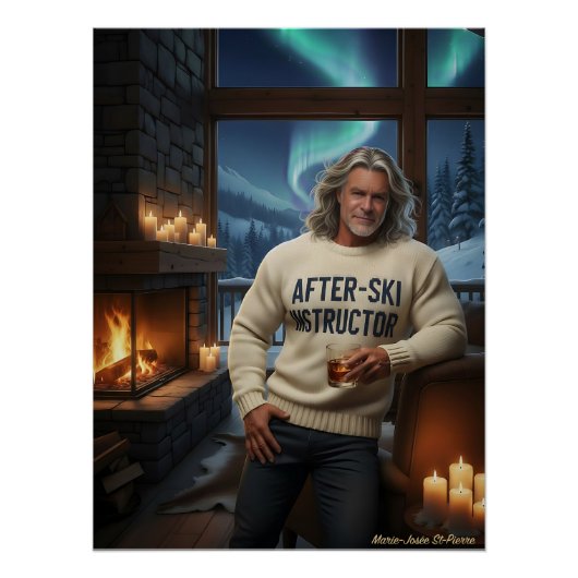 Gecertificeerd After-Ski Instructeur, Meldt Zich A Perfect Poster (Voorkant)