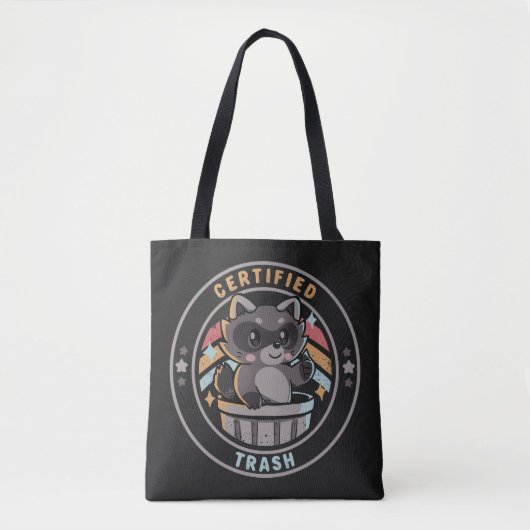 Gecertificeerd afval tote bag (Voorkant)