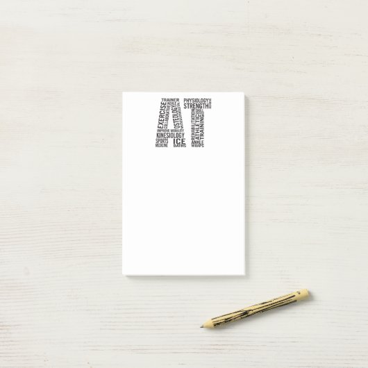 Gecertificeerd Athletic Trainer AT Post-it® Notes (Op bureau)