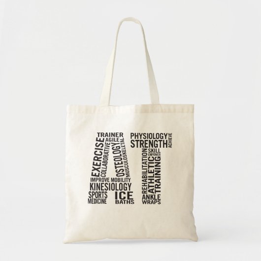 Gecertificeerd Athletic Trainer AT Tote Bag (Voorkant)