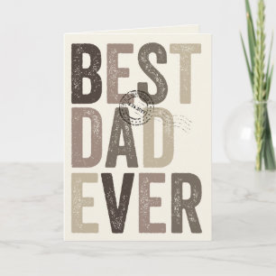 Gecertificeerd Beste Papa Ooit Vaderdag Typografie Kaart