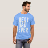 Gecertificeerd Beste Papa Ooit Vaderdag Typografie T-shirt (Voorkant volledig)