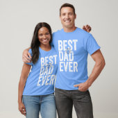 Gecertificeerd Beste Papa Ooit Vaderdag Typografie T-shirt (Unisex)