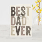 Gecertificeerd Beste Papa Ooit Vaderdag / Verjaard Kaart (Gele Bloem)