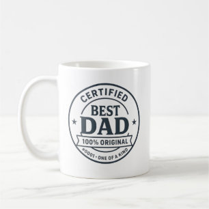 Gecertificeerd Beste Vader #0001 – 100% Originele  Koffiemok