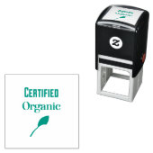 Gecertificeerd biologisch met groene blad zelfinktende stempel (In situ)